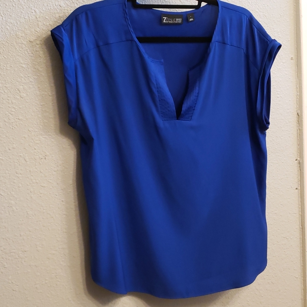 Royal blue blouse